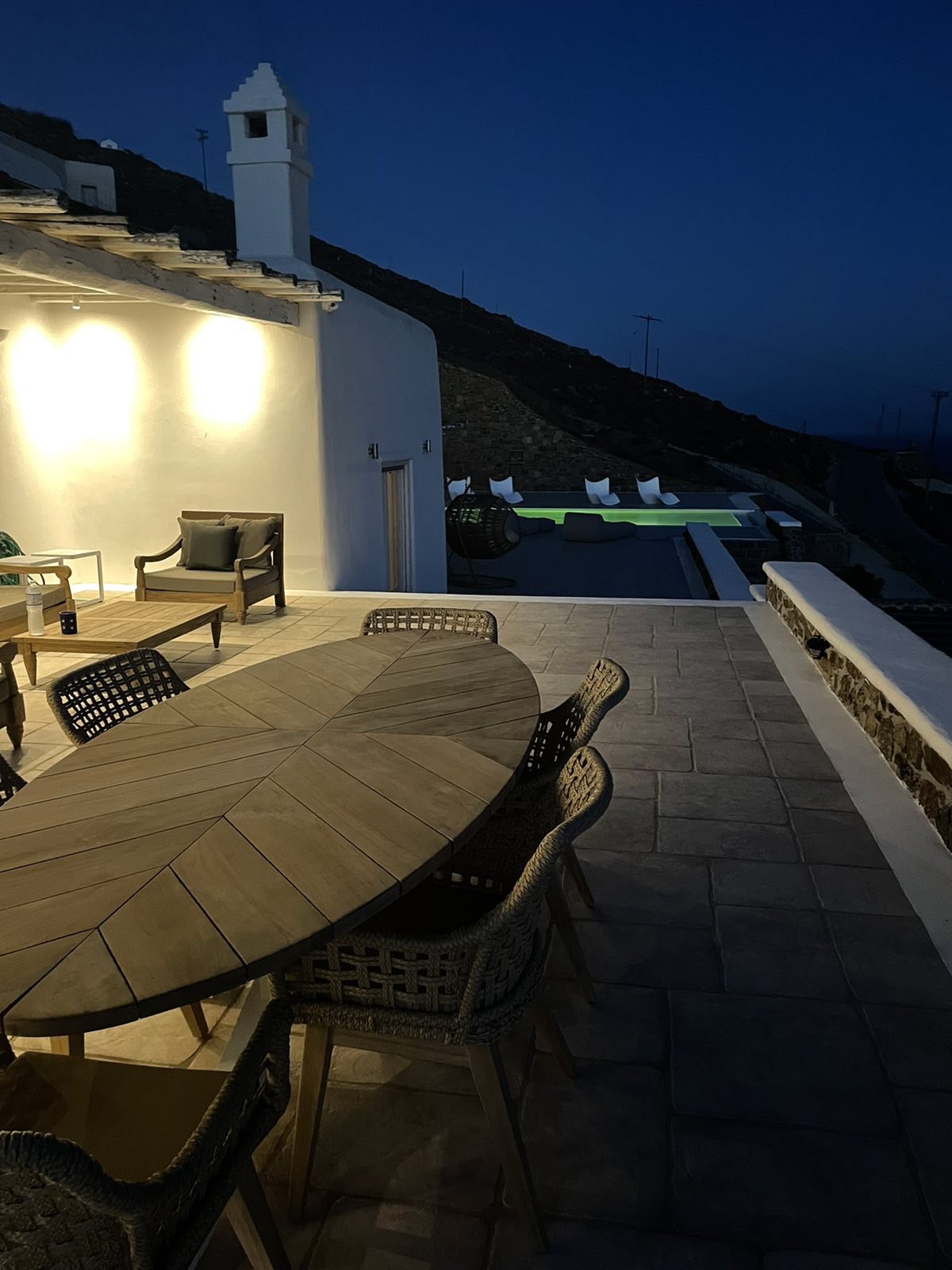 Mykonian Icon - Luxury Villas Mykonos Outdoor Living Room